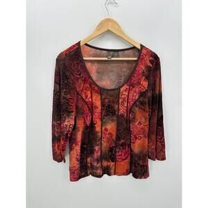 Sere Nade Womens Y2K Top Size 1X Fairy Emo‎ Grunge Boho Fall Whimsigoth